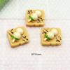 Comida y juego buñuelos pastel resina accesorios mayoreo diy hecho a mano crema pegamento funda para teléfono móvil accesorios para el cabello refrigerador materiales para tarjetas de felicitación