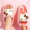 Chinelos Infantis para Meninas, Chinelos Casuais Fofos Antiderrapantes para Uso Doméstico, Verão Sola Macia Banho Desenho Animado Novo Estilo Chinelos de Princesa
