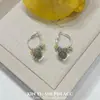 Brincos Coloridos de Cristal com Contas da Moda para Primavera e Verão para Mulheres, Argolas de Orelha Estilo Único de Férias de Luxo Leve, Brincos Exquisitos Versáteis Personalizados