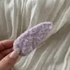 Pinza para el pelo de tweed de lana estilo coreano para otoño e invierno, Pinza lateral dulce y linda, Pinza lateral de alta gama, Pinza BB, Accesorio para el cabello