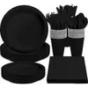 Plato Desechable Transfronterizo Plástico Ps de Grado Alimenticio Disco Colorido Vajilla de Fiesta para Postre Fiesta Barbacoa Picnic
