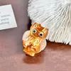 Pinza para el pelo de búho de dibujos animados linda Mini tamaño pequeño Pinza Versátil Pinza de ácido acético Flequillo Pinza para mechones Sueltos Joyería Accesorios para el cabello