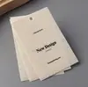 Etiquetas colgantes hechas de algodón y lino, Etiquetas de ropa personalizadas, Diseño de etiqueta colgante, Logotipo, Universal, En stock, Ropa de mujer, Ropa de mujer en stock