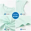 Regata Infantil de Seda de Gelo de Secagem Rápida Verão Meninos Cor Sólida Roupa Infantil Média e Grande Sem Mangas Respirável Colete de Malha Fina