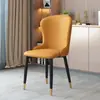 Silla de Comedor Moderna de Lujo Sencillo de Alto Valor Estilo Nuevo Hogar Apartamento Pequeño Restaurante Familiar Italiano Mesa de Comedor Silla Respaldo