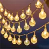 Luzes de Fio Solares Luzes de Cristal LED Luzes de Estrela Decoração de Barraca de Camping Quintal Luzes de Ano Novo Luzes Decorativas Luzes Pendentes