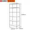 Estante combinable deformable Chuanjing de seis capas y tres capas, estante de almacenamiento doméstico, estante de almacenamiento organizador de oficina