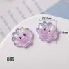 Decoraciones de concha de estrella de mar facetada transparente con pegamento en crema hechas a mano, pinzas para el cabello, fundas para teléfonos, imanes para refrigerador, accesorios de resina