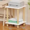 Estante de Almacenamiento para Impresora, Soporte Móvil para Fotocopiadora, Gabinete de Archivos de Piso de Múltiples Niveles al Lado del Escritorio de Oficina