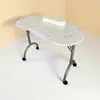 Mesa de unha dobrável com padrão rosa Conjunto de mesa de unha Mesa de unha portátil simples multifuncional Mesa de unha única