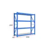 Estantería de Almacén Engrosada Estantería de Almacenamiento Multicapa Estantería de Metal Galvanizado de Alta Resistencia Estantería Metálica de Almacenamiento Rápido Estantería de Alta Resistencia