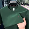 Camiseta de Algodón Puro para Hombre de Verano, Manga Corta, Color Sólido Simple, Cuello Redondo, Estilo Japonés Juvenil, Casual, Holgada, Corte Amplio, Camiseta Deportiva de Algodón