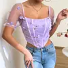 Comercio exterior Europa y Estados Unidos transfronterizo AliExpress estación independiente sexy bordado doble malla hueso de pescado chaleco ajustado 60871