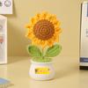 Regalo Día del Maestro Girasol Flor Artificial Decoración Adornos Planta en Maceta Producto Terminado Regalo Práctico para Maestros Día del Maestro