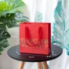 Bolsa de Regalo Roja China para Festival de Año Nuevo Retro, Bolsa de Papel, Empaque de Mano de Alta Gama para Dulces y Recuerdos Infantiles