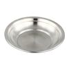 Venta al por mayor de fábrica estilo europeo acero inoxidable 304 disco arena luz grueso plato plato de comida de fondo plano plato plato