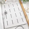 Alfombrilla Antideslizante de Secado Rápido Alfombrilla de Baño WC Alfombrilla Antideslizante para Piso Alfombrilla de Baño Antideslizante Almohadilla Gruesa para Pies con Aislamiento Frío Alfombrilla Hueca para Ducha