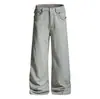 Pantalones de Trabajo Trendy Estilo Retro Americano Hechos a Medida Pantalones Casuales con Imágenes y Muestras, Fábrica de Ropa Producción de Muestras Oemodm