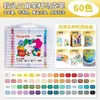 Marcadores acrílicos para estudantes de arte, não borram, cores empilháveis, ponta macia, não tóxicos, laváveis, 60 cores, 36 cores