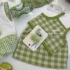 Conjunto de Verão Qixiaoqi para Meninas, Conjunto de Duas Peças Elegante Estilo Preppy com Colete de Gola Polo e Saia, Moderno