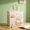 Bolsas de Tela No Tejida con Laminado en Stock, Adecuadas para Bolsas de Snacks de Cumpleaños Temáticas de Cachorros para Jardín de Infancia, Bolsas de Regalo y Bolsas para Dulces de Halloween