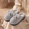 Chinelos de Algodão Desenho de Coelho para Mulheres, Fofos e Quentes, Adequados para Uso Externo no Inverno, Novo Modelo 2026, Chinelos Pelúcia para Casa para Meninas