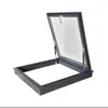 Techo solar eléctrico de aleación de aluminio engrosado, techo plano inclinado, pozo de luz de sótano, solárium, tragaluz corredizo manual