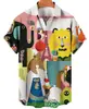 Camisas Hawaianas Nuevas de Verano Transfronterizas para Hombres y Mujeres Camisas de Manga Corta Estampadas Hip-hop Street