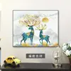 Galeria de Arte da Família Qiao: Pintura Decorativa de Caixa de Medidor Elétrico de Luxo Leve, Pintura de Parede para Caixa de Distribuição, Capa de Caixa de Corrente Fraca para Sala de Jantar, Mural para Caixa de Interruptor Elétrico