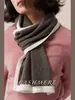 Elegante Champs ~ Bufanda Estilo Francés Chanel Chal de Mezcla de Lana Cachemir Bufanda de Moda Estilo Occidental Otoño e Invierno Nuevo para Mujer