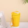 Nova Caneca de Café Octogonal de Aço Inoxidável 316 para Duas Pessoas, Caneca Térmica a Vácuo de Camada Dupla, com Cordão Portátil
