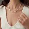 Amazon Joyería Collar de Perlas de Agua Dulce para Mujer Perla de Nicho Moda de Alta Gama Exquisito Transfronterizo Perlas Naturales de Agua Dulce