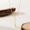 Collar de Moda Ins Transfronterizo Europeo y Americano Lujo Accesible Perla Barroca Apilable Moda para Mujer Simple Cadena para Clavícula de Alta Gama