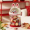 Cubo de Almacenamiento de Bocadillos para Escritorio, Multifuncional, Lindo, Transparente, Gran Capacidad, Juguete Creativo, Figura, Caja de Almacenamiento para Escritorio