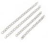Acero Inoxidable Oro Real 5/7cm Cadena de Cola Larga Cadena de Extensión para Collar Pulsera DIY Material del Producto Accesorios para Cadena