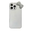Funda para Teléfono Ins Brillo Diamante Completo Lazo Manzana 18Pro Max 17 Adecuada para Iphone15 Suave 11 Estéreo 12
