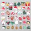 Accesorios para Funda de Teléfono Móvil de Alce Accesorios para el Cabello DIY Accesorios de Navidad Muñeco de Nieve Árbol de Navidad Pegamento de Crema DIY Accesorios para Tocados de Resina