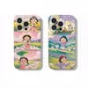Funda de teléfono Bola Pequeña de Pastizal, adecuada para Apple 17 Pro Max, con un diseño tipo película, linda y adecuada para niñas, también disponible para Huawei y Xiaomi 17