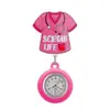 Lindo Dibujo Animado Brillante Elástico Pinza para Insignia de Enfermera Doctor Reloj de Bolsillo de Hospital Reloj de Pecho Pinza Telescópica Reloj para Colgar