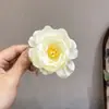 Grampo de cabelo de bico de pato de flor de peônia gradiente de super fada de alta qualidade grampo de cabelo de franja de menina atmosférica acessórios de cabelo grampo de cabelo