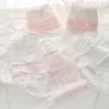Ropa Interior Rosa de Algodón Puro para Mujer, Conejito Lindo Clase A 10A, Antibacteriana, Entrepierna Extendida, Chica Dulce, Transpirable, Calzones de Estudiante