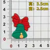 Parche de Muñeco de Nieve Navideño Pequeño de Dibujos Animados de Goma Blanda de PVC Decoración DIY para Zapatillas, Accesorios para Fundas de Teléfono y Accesorios para Zuecos