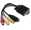 Línea de terminal S + línea 3AV VGA a línea AV giro línea de terminal S-VIDEO línea de video un minuto cuatro