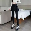 Calça Fitness Feminina com Design Falso de Duas Peças, Anti-Exposição, Cintura Alta, Legging de Yoga Elástica, Calça Esportiva Profissional para Corrida Estilo Saia