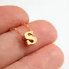 Nueva Joyería Transfronteriza Europea y Americana, Collar de Clavícula con Colgante de 26 Letras Moderno y Personalizado, Collar Retro Simple Elegante