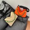 Bolsa de Lona Estilo Novo 2026 para Mulheres, Bolsa Transversal Grande Capacidade de Verão, Bolsa de Ombro Versátil Fashion Casual