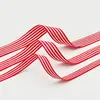 Cinta Jacquard Rayada Roja y Blanca para el Cabello Decoración para Empaque de Regalos Cinturón Lazo Accesorios para el Cabello Accesorios para Ropa