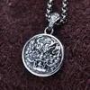 Al por mayor Plata de Ley Tendencia Nacional Liderando Colgante de Plata Esterlina Personalidad para Hombres y Mujeres Parejas Retro Plata Tailandesa Colgante Pixiu Decoración