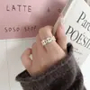 Anel Estilo Coreano Formato de Coração com Furo para Chave para Mulheres Ins Nicho Versátil Design de Moda Anel Acessórios para Dedo Indicador