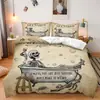 SHEIN jogo de cama de três peças Halloween fantasma abóbora impressão digital decoração de quarto casa jogo de cama de três peças